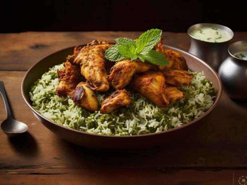 Gongura Chicken Fry Biryani