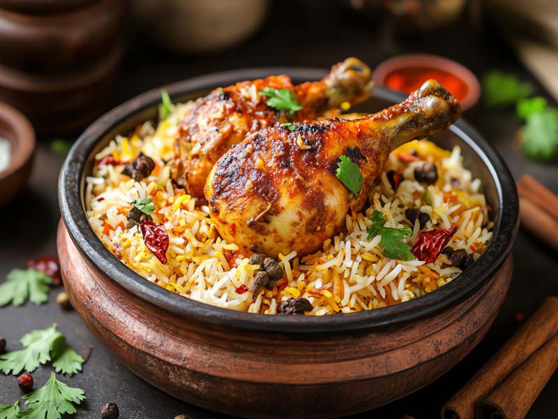 Hyderabadi Chicken Dum Biryani