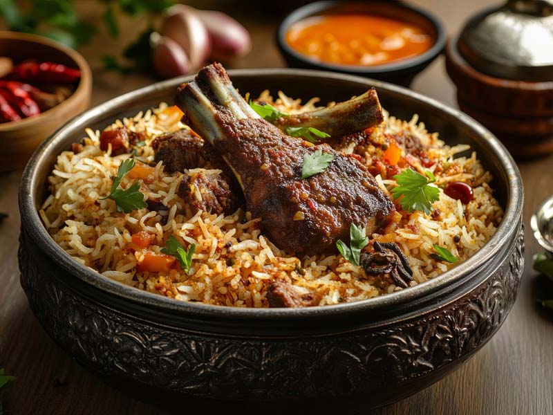Mutton Roast Biryani